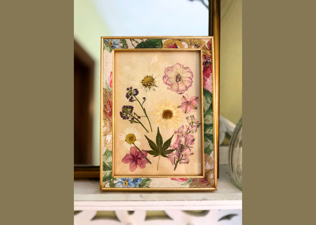 Dried Florals in Vintage Frame