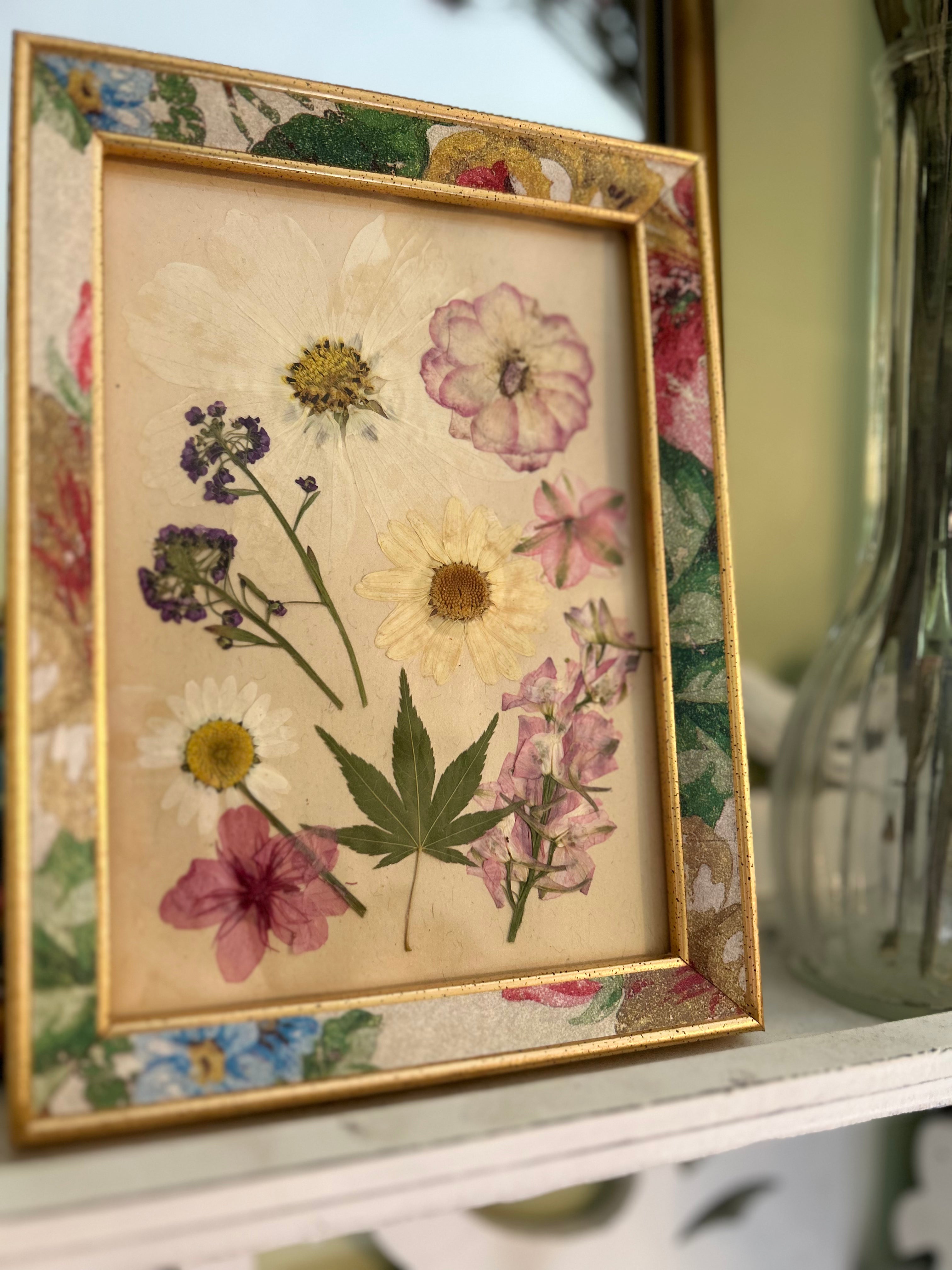 Dried Florals in Vintage Frame