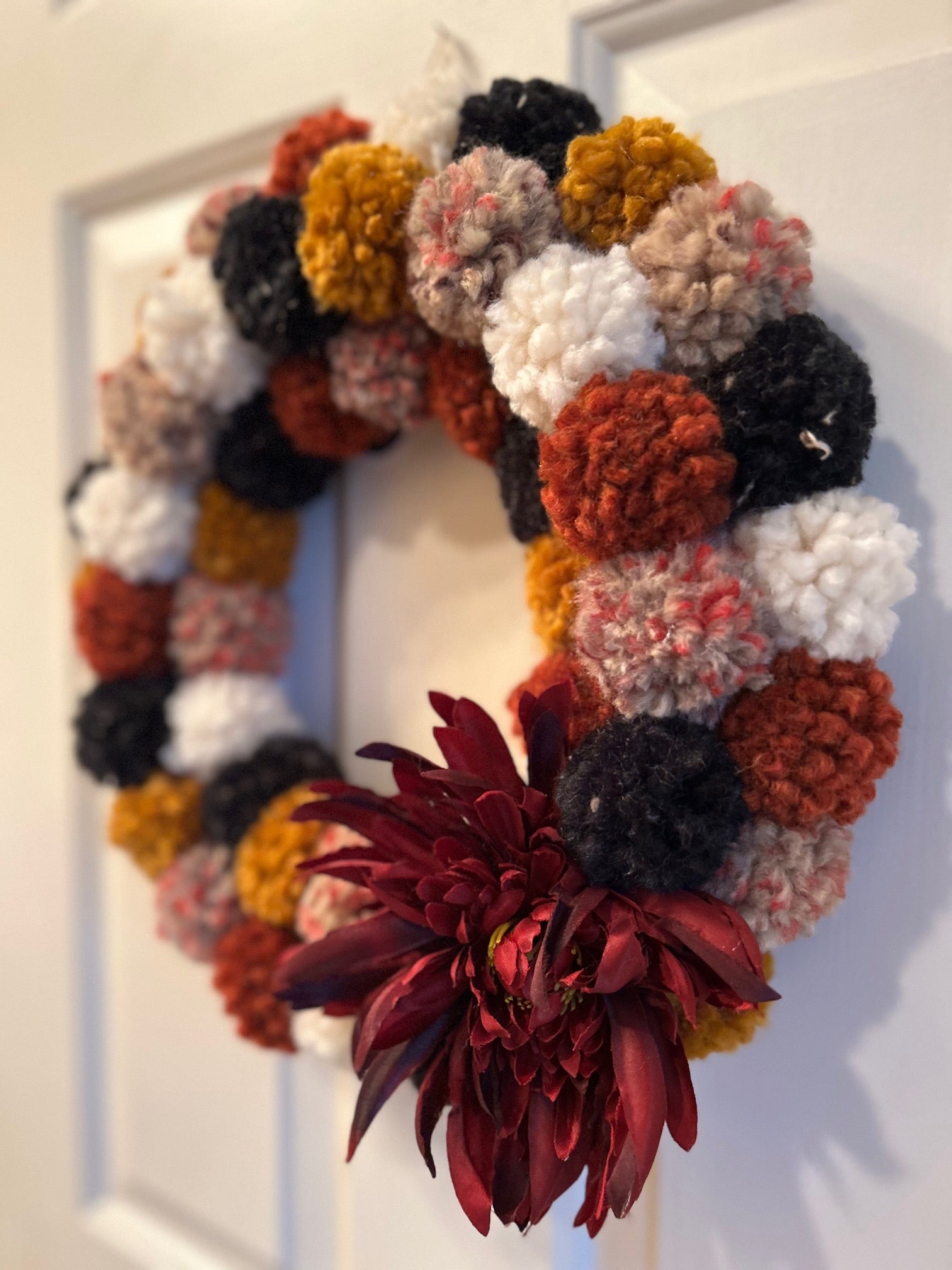 Fall Pom Pom Wreath