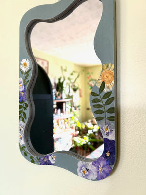 Pressed Floral Mirror