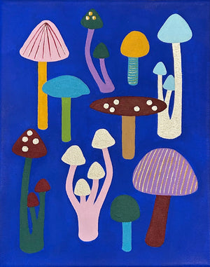 Mushroom Party Painting