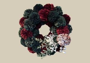 Winter Pom Pom Wreath