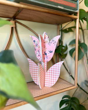 Wooden Tulip Decor